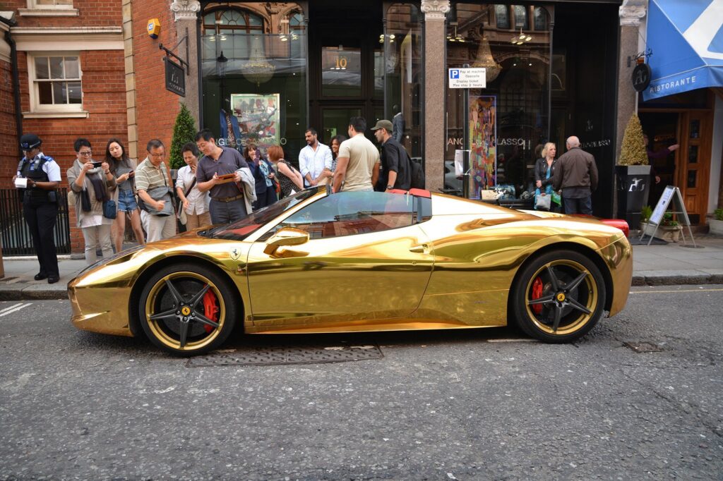 Gold-Plated Ferrari