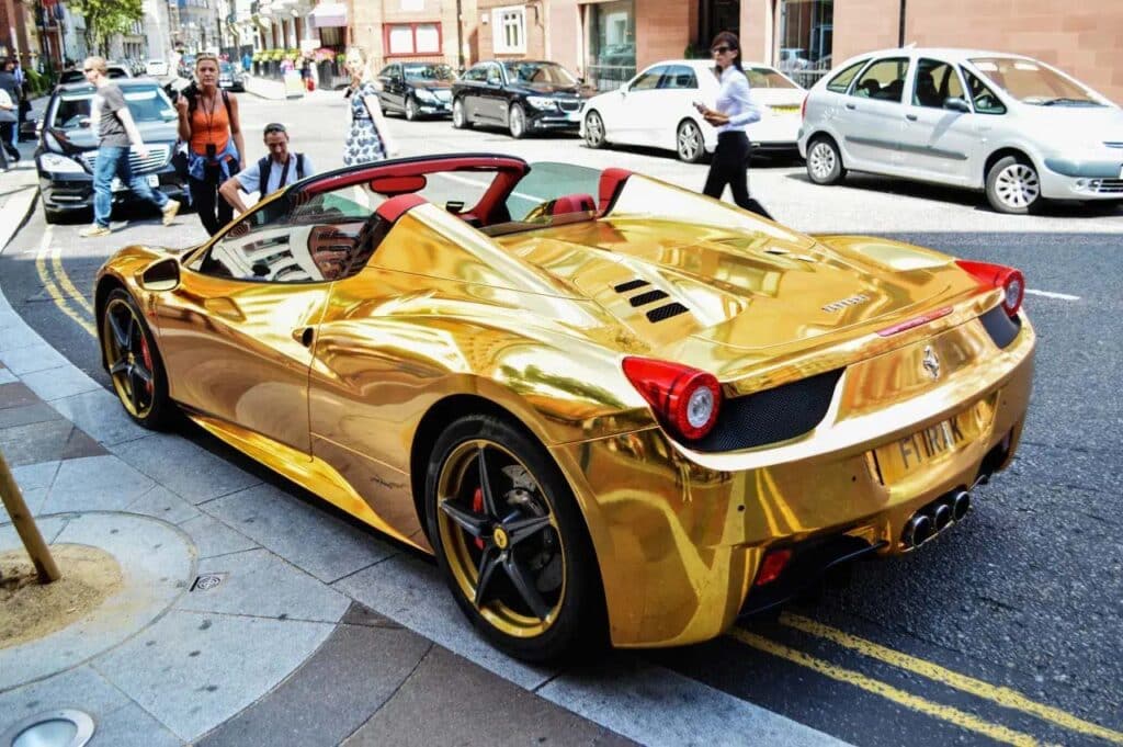 Gold-Plated Ferrari